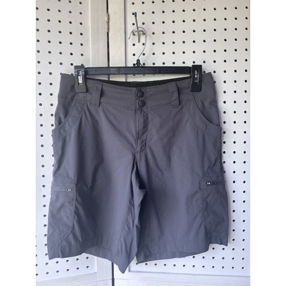 L.L. Bean Women's 2R‎ Nylon Spandex Cargo Bermuda Shorts Stretch Zip Pockets
